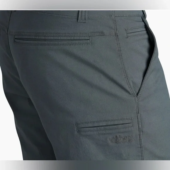Kuhl Men's Resistor Lite Chino Short 32 Charcoal Blue Casual Stretch Classic - Picture 3 of 16